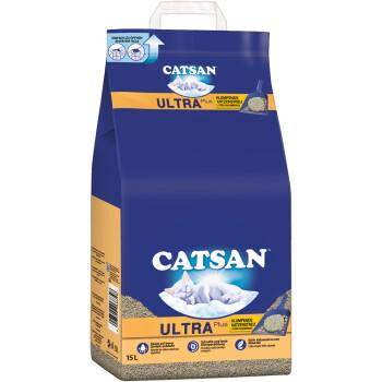 CATSAN Ultra plus zbrylający żwirek dla kota 15 l