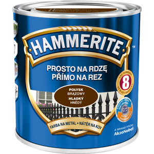 Farba Prosto Na Rdzę Brązowy Połysk 2,5 l Hammerite