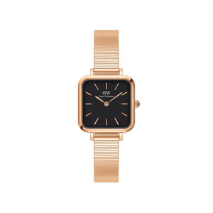 Daniel Wellington DW Watch Quadro Studio Black Rose Gold 22x22mm
