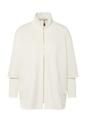 Bluza dresowa z miękkiego detalu z prążkowanymi detalami