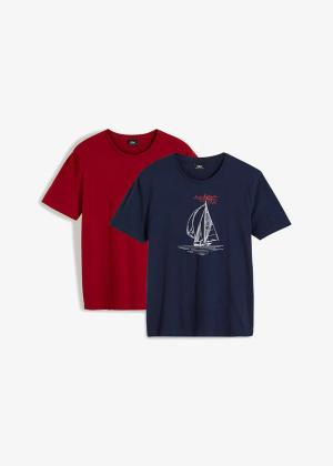 T-shirt z czystej bawełny organicznej  (2 szt.)