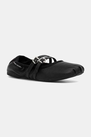 Tommy Jeans baleriny skórzane BALLERINA