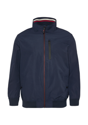 Sportowa bluza ze stójką i prążkowanymi mankietami