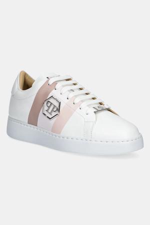 Philipp Plein sneakersy skórzane Lo-Top Hexagon