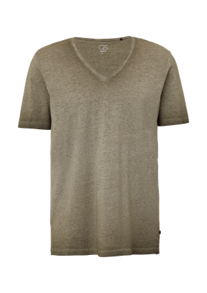 Sprany T-shirt z wywiniętym brzegiem w melanżowym stylu