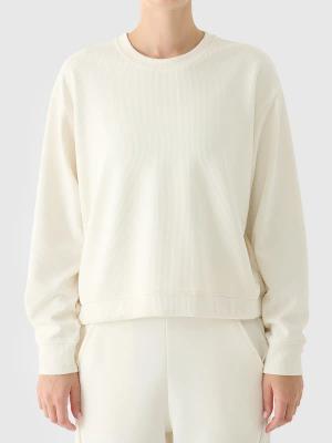 4F bluza damska 4FWAW25TSWSF1837 biały (L)