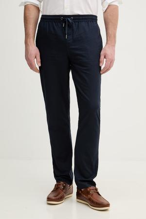 U.S. Polo Assn. spodnie z dodatkiem lnu LINEN BLEND DRAWSTRING