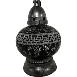 Znicz szklany witraż kulka decor 26 cm mix kolorów Ilumini