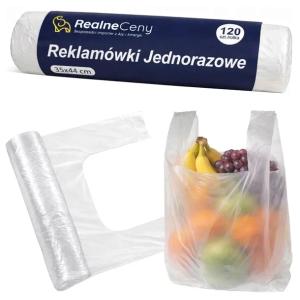 REKLAMÓWKI FOLIÓWKI ZRYWKI FOLIOWE JEDNORAZOWE 44x35CM ROLKA 120SZT MOCNE