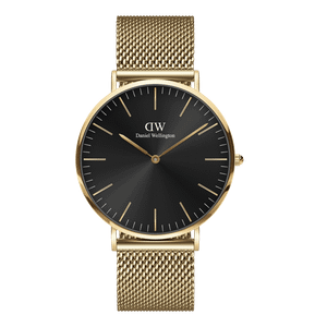 Daniel Wellington DW Watch Classic Mesh Onyx Gold 40mm