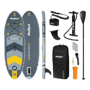 Deska SUP pompowana do pływania 244 cm wiosło Rebel zestaw pompka plecak