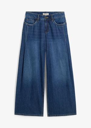 Dżinsy wide leg, mid waist
