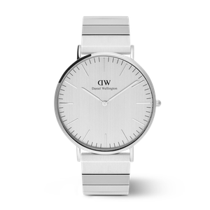 Daniel Wellington DW Watch Classic Piano Link Silver Unitone 40mm