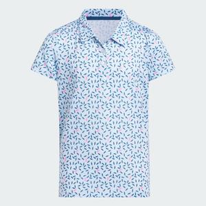 GIRLS SHORT SLEEVE PRINTED POLO SHIRT