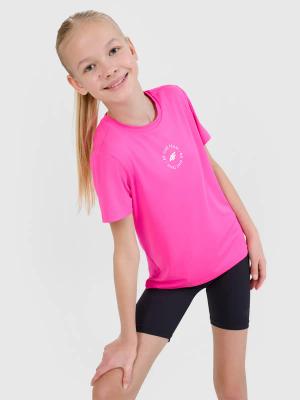 4F koszulka sportowa t-shirt dla dziewczynki 4FJWSS25TFTSF1185 różowy (158/164)