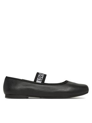 LOVE MOSCHINO Baleriny JA11071G0MIE0000 Czarny