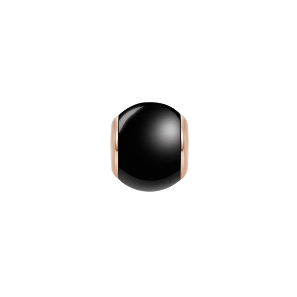 Daniel Wellington DW Charm Orb Black 6x5mm Rose Gold