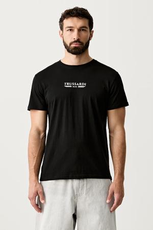 Trussardi T-shirt męski bawełniany