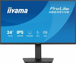 IIYAMA Monitor 23.8 cala XB2491HS-B1  IPS,HDMI,DP,1ms,350cd, 1500:1,120Hz,2x2W,HAS150 (PIVOT)