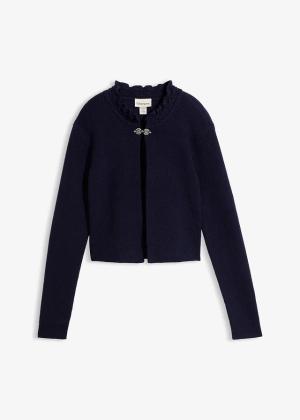 Sweter rozpinany w ludowym stylu