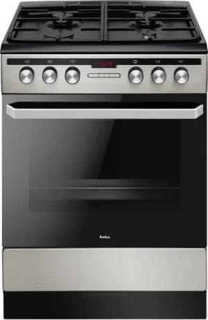 Kuchnia gaz-elektr. Amica 618GEH2.33HZpTaDpAF(XSX) 60cm 65L 2,9kW 8funkcji