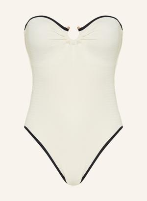 Seafolly Strój Kąpielowy Bandeau Beach Bound weiss