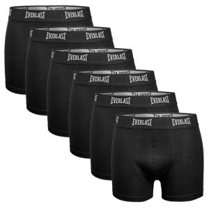 EVERLAST BOKSERKI MAJTKI MĘSKIE BAWEŁNA CZARNE 6-PAK XXL
