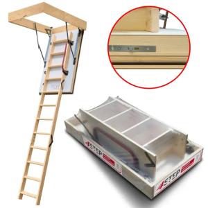 Schody Strychowe Wyłaz na Strych EXTREME 76mm 112x70 0,55 W/m2K H275 cm