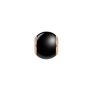 Daniel Wellington DW Charm Orb Black 6x5mm Rose Gold