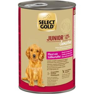 SELECT GOLD karma mokra pies sensitive junior Konina z batatami 6x400 g