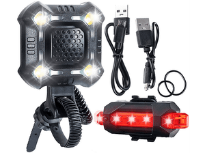 Zestaw GOTEL Lampka rowerowa LED L8A + Dzwonek