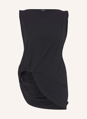 Jacquemus Bluzka Bez Rękawów Le Haut Peplo Top Z Wycięciem schwarz