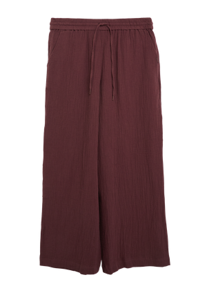 Musselin Hose mit weitem Bein und Elastikbund