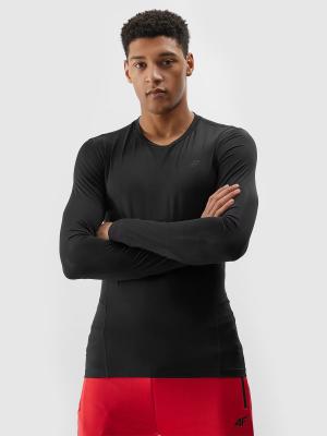 4F koszulka z długim rękawem longsleeve męska FNK M183 czarna (XL)