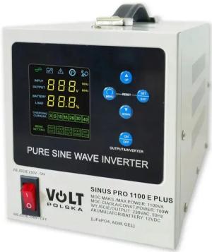 SINUS PRO 1100 E PLUS 12/230V (700/1100W) ZASILACZ AWARYJNY