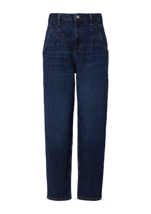 Jeansy do kostek / Regular Fit / High Rise / Barrel Leg / 360° Denim
