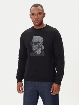 KARL LAGERFELD Bluza 705031 554906 Czarny Regular Fit