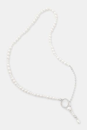 AMBUSH naszyjnik srebrny Pearl Strand Necklace