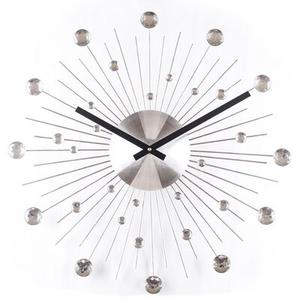 Zegar ścienny CRYSTALS srebrny 50 cm