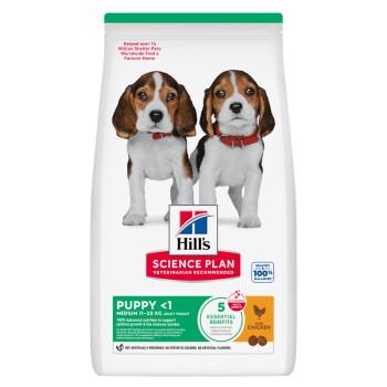 Hill's Science Plan sucha karma pies, Medium Puppy, Z kurczakiem 18 kg