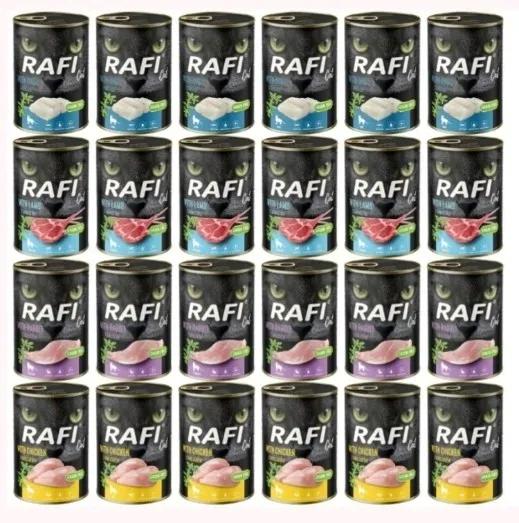 Mokra karma dla kota Rafi cat mix smaków 24 x 400 g Nowe Smaki