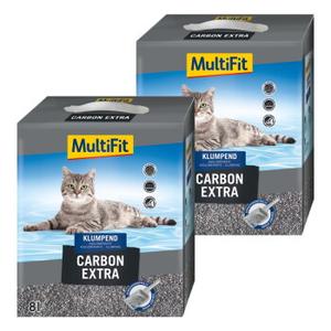 MultiFit Carbon extra żwirek dla kota 2x8 l