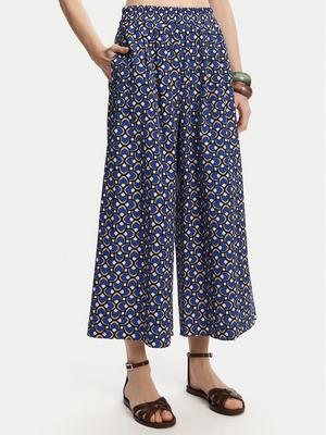 Weekend Max Mara Kuloty Virgin 2515131102 Niebieski Relaxed Fit