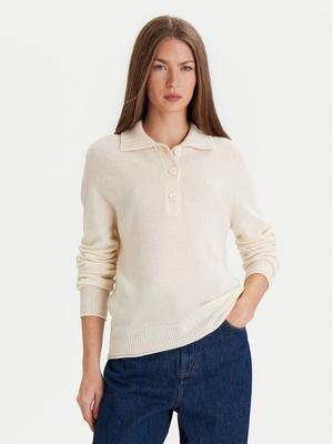 Lacoste Sweter AF4010 Écru Regular Fit