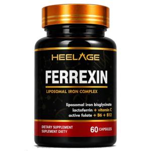 Ferrexin - Liposomalny Bisglicynian Żelaza - Ferrytyna, Zdrowe Jelita