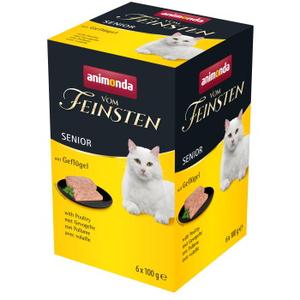 animonda Vom Feinsten mokra karma dla kota, Senior, z drobiem 6x100g