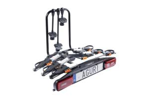 BAGAŻNIK ROWEROWY PLATFORMA NA HAK AGURI ACTIVE BIKE PRO SILVER 3 ROWERY
