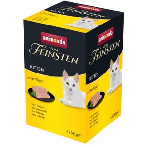 animonda Vom Feinsten mokra karma dla kociąt, z drobiem 6x100 g