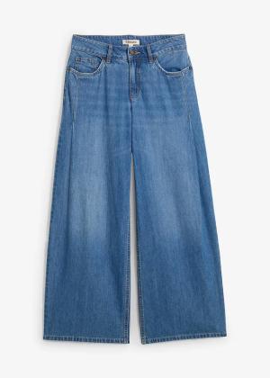 Dżinsy wide leg, mid waist