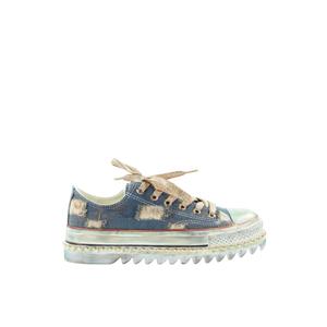 Damskie trampki denim z ozdobnymi sznurowadłami GOE TT2N4075